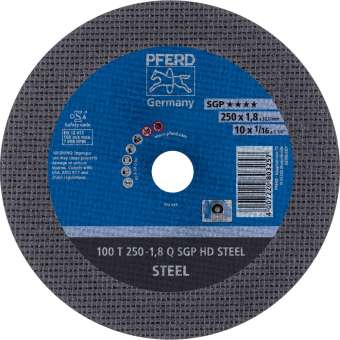 20 x PFERD Trennscheibe HEAVY DUTY 100 T 250-1,8 Q SGP HD STEEL/32,0 | 66322132