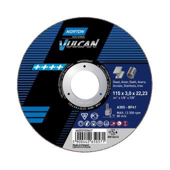 25 x Norton Trennscheibe, gekröpft 42 | 115 x 2,5 x 22,23 A 30 S Vulcan | 66252925490