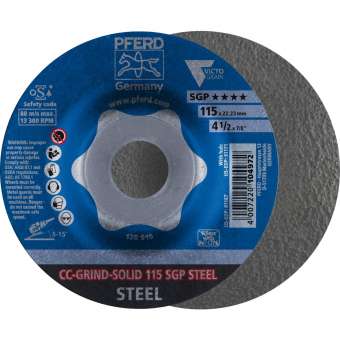 10 x PFERD CC-GRIND-Schleifscheibe CC-GRIND-SOLID 115 SGP STEEL | 64187116
