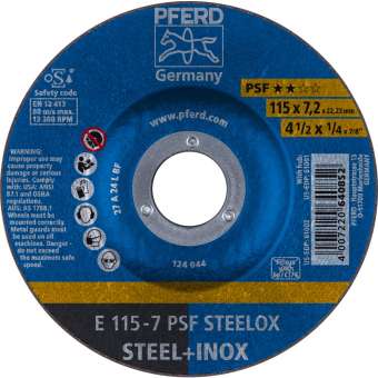 10 x PFERD Schruppscheibe E 115-7 PSF STEELOX | 62011640