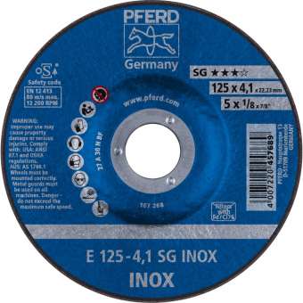 10 x PFERD Schruppscheibe E 125-4,1 SG INOX | 62212423