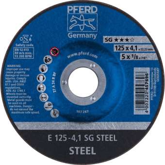 10 x PFERD Schruppscheibe E 125-4,1 SG STEEL | 62212426