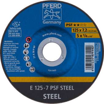 10 x PFERD Schruppscheibe E 125-7 PSF STEEL | 62012634