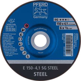 10 x PFERD Schruppscheibe E 150-4,1 SG STEEL | 69220473