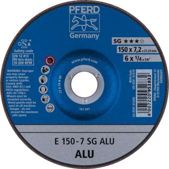 10 x PFERD Schruppscheibe E 150-7 SG ALU | 62215717