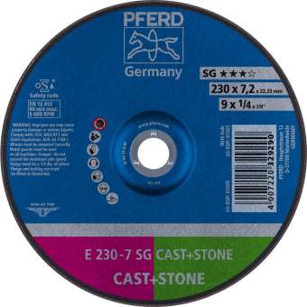 10 x PFERD Schruppscheibe E 230-7 SG CAST+STONE | 62914720