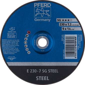 10 x PFERD Schruppscheibe E 230-7 SG STEEL | 62223626