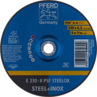 10 x PFERD Schruppscheibe E 230-8 PSF STEELOX | 62023831