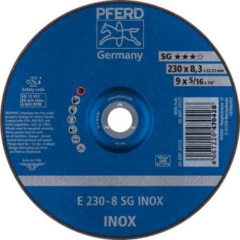 10 x PFERD Schruppscheibe E 230-8 SG INOX | 62223832