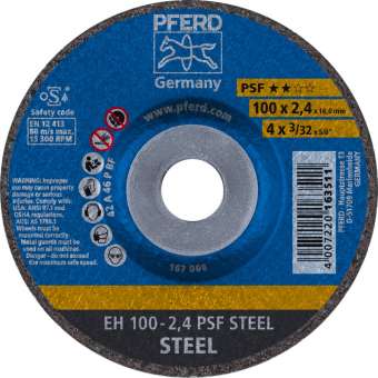 25 x PFERD Trennscheibe EH 100-2,4 PSF STEEL/16,0 | 61739116