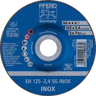 25 x PFERD Trennscheibe EH 125-2,4 SG INOX | 61341223