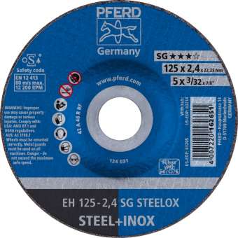 25 x PFERD Trennscheibe EH 125-2,4 SG STEELOX | 61341222