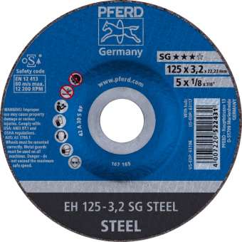 25 x PFERD Trennscheibe EH 125-3,2 SG STEEL | 61320232