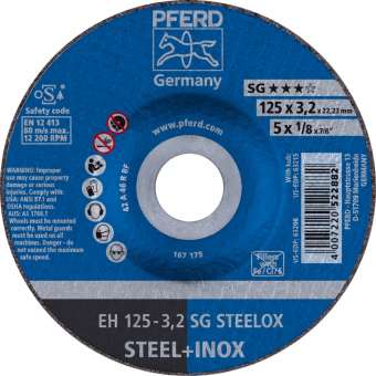 25 x PFERD Trennscheibe EH 125-3,2 SG STEELOX | 61333432