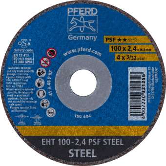 25 x PFERD Trennscheibe EHT 100-2,4 PSF STEEL/16,0 | 61741116