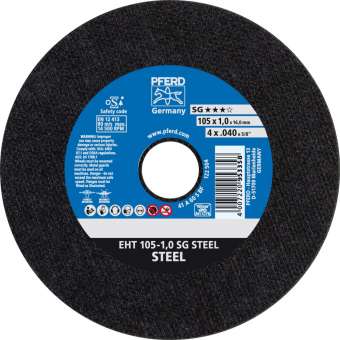 25 x PFERD Trennscheibe EHT 105-1,0 SG STEEL/16,0 | 61315110