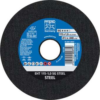 25 x PFERD Trennscheibe EHT 115-1,0 SG STEEL | 61340382