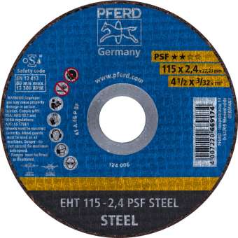 25 x PFERD Trennscheibe EHT 115-2,4 PSF STEEL | 61730026