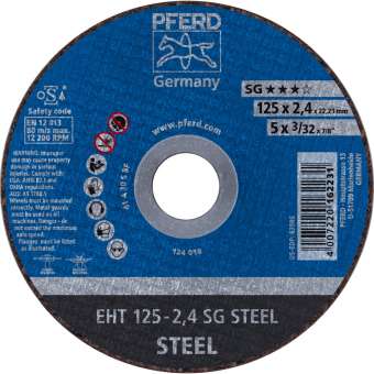 25 x PFERD Trennscheibe EHT 125-2,4 SG STEEL | 61321222