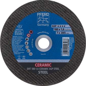 25 x PFERD Trennscheibe EHT 180-1,6 CERAMIC SGP STEEL | 61318016