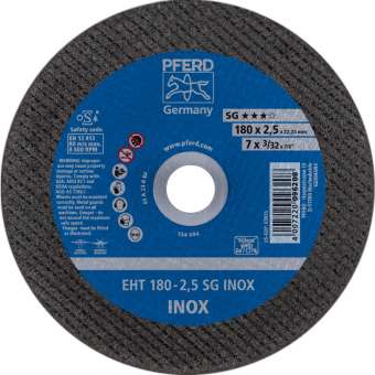 25 x PFERD Trennscheibe EHT 180-2,5 SG INOX | 61326423