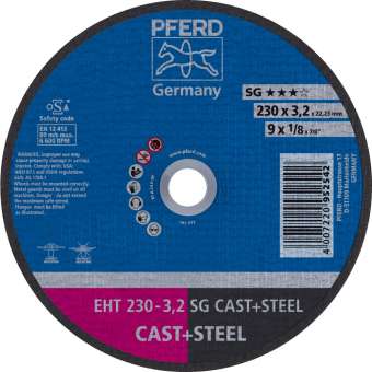 25 x PFERD Trennscheibe EHT 230-3,2 SG CAST+STEEL | 61328228