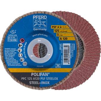 10 x PFERD POLIFAN-Fächerscheibe PFC 125 A 120 PSF STEELOX | 67749125