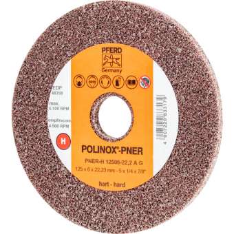 5 x PFERD POLINOX-Kompaktschleifrad PNER-H 12506-22,2 A G | 44691053