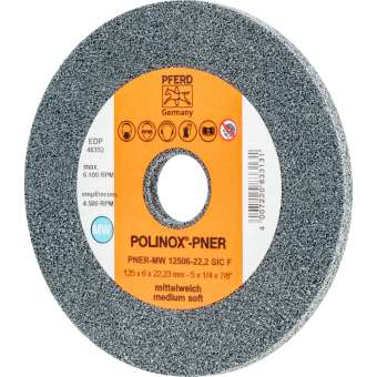 5 x PFERD POLINOX-Kompaktschleifrad PNER-MW 12506-22,2 SiC F | 44691452