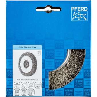 PFERD Rundbürste, ungezopft POS RBU 12528/14,0 INOX 0,30 | 43701120