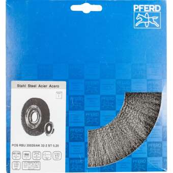 PFERD Rundbürste, ungezopft POS RBU 20025/AK32-2 ST 0,20 | 43701255